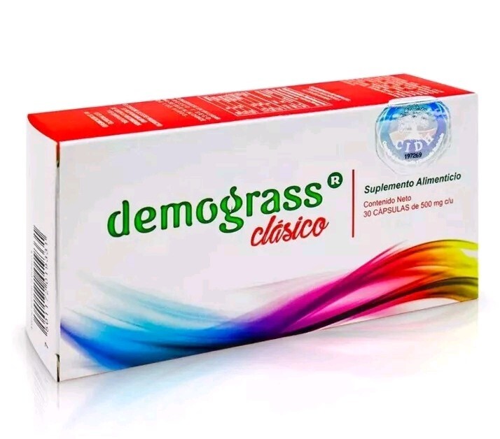 DEMOGRASS  Clasico SUPPLEMENTS 30 CAPS / Pills 500mg Exp 2026 Up Burner