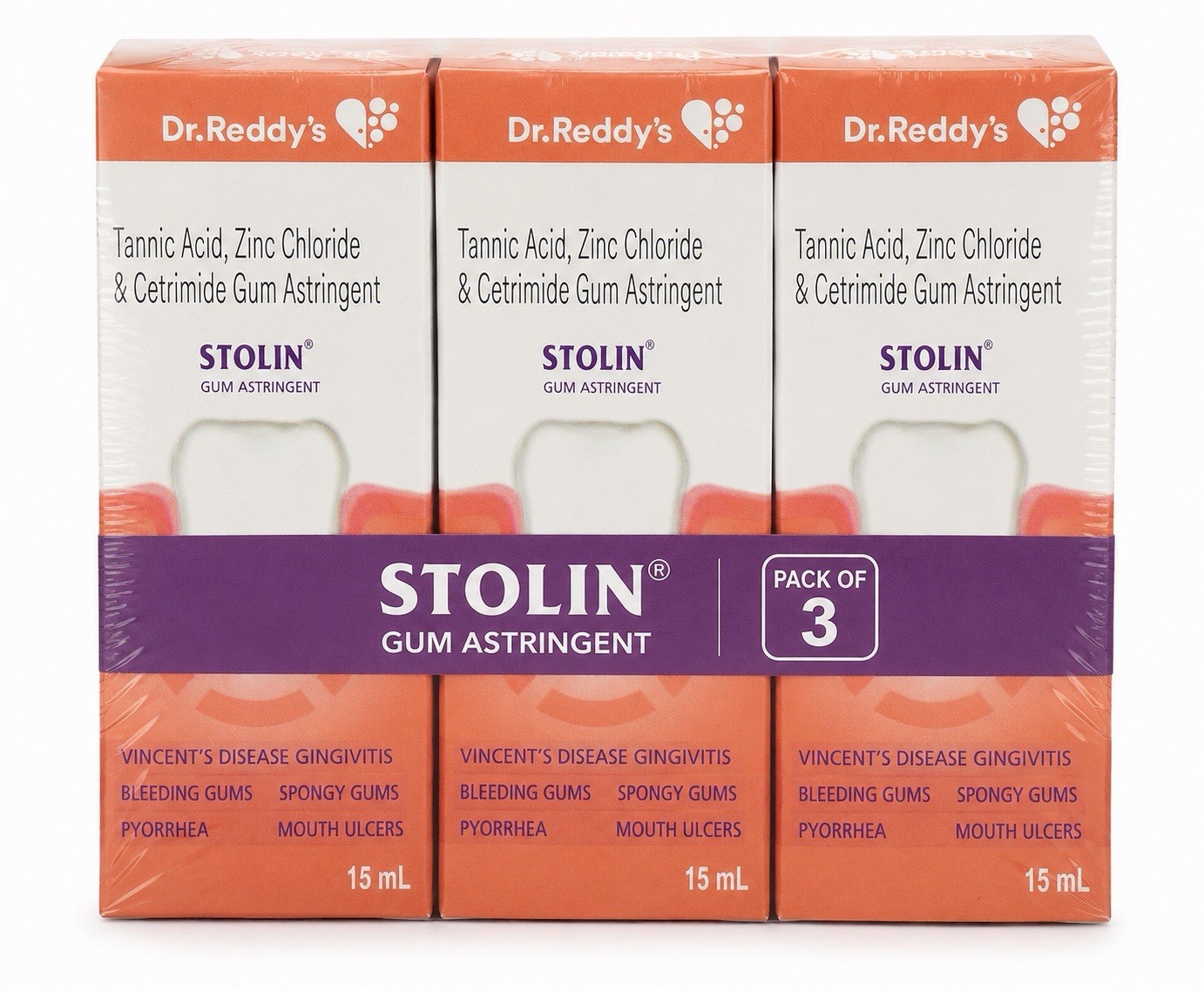 Dr. Reddy’s Gum Astringent is an oral care solution used to Treat Gum Problems