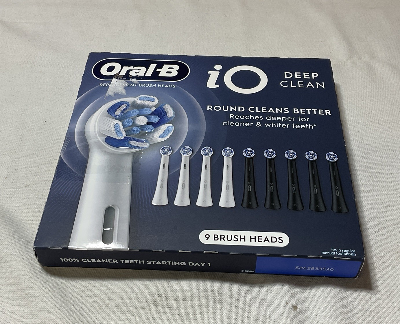 Oral-B iO Deep Clean Replacement Toothbrush Head 9-count (1 w/o Box) G12