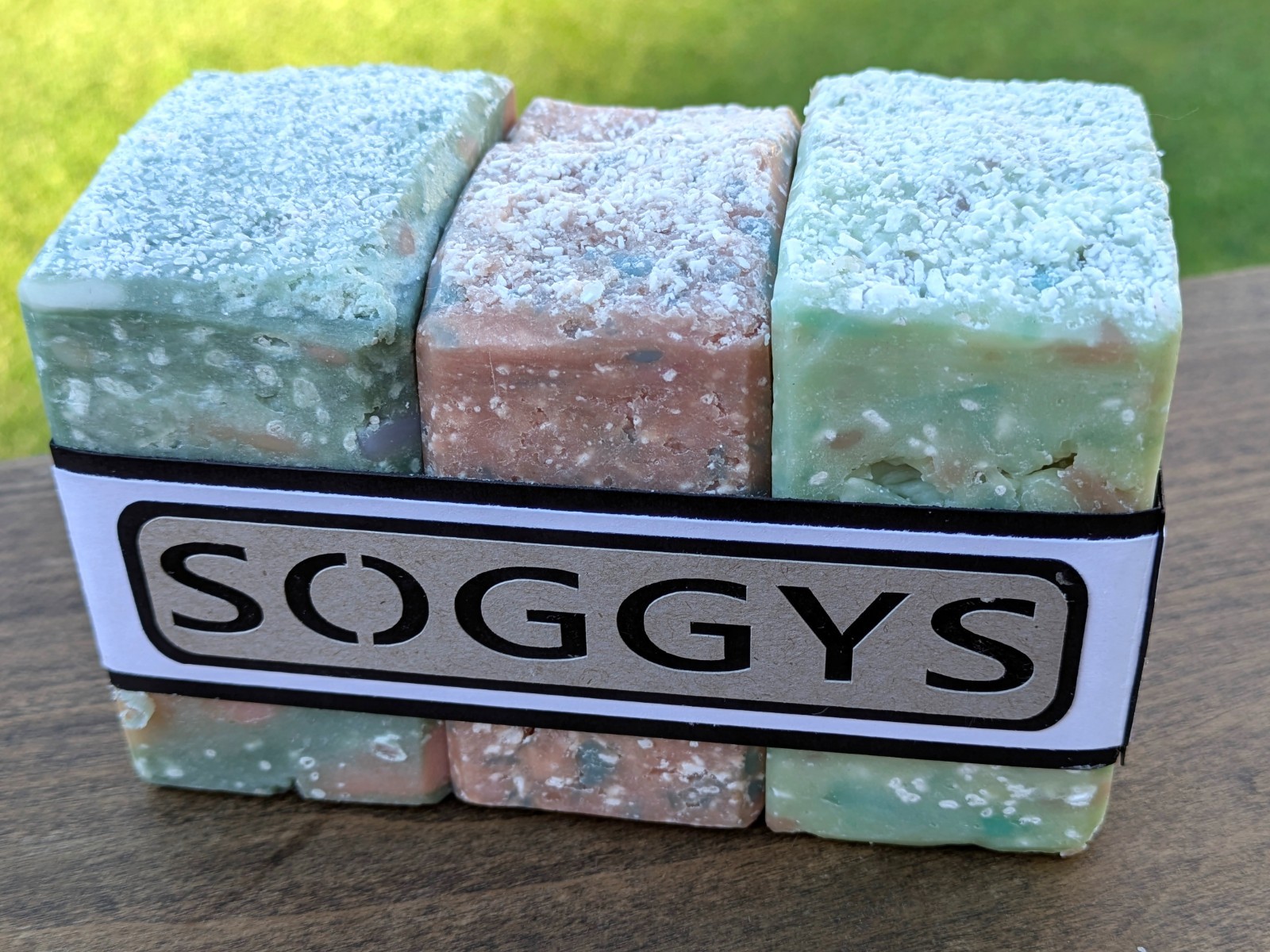 Handmade Soap 3-Bar Set Assorted Reclaimed Blend Surprise Tallow Bars 23 oz