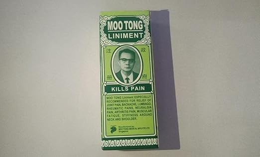 Moo Tong Liniment Oil 60ml External Massage Oil Singapore Sealed Bottle