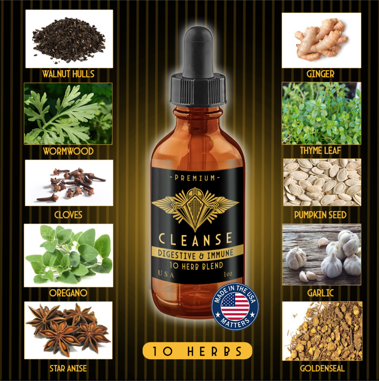 Parasite Cleanse for Humans – Deluxe Intestinal Cleanse – 2oz – USA