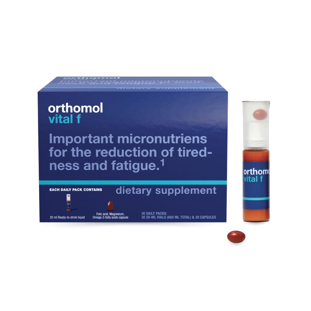 Orthomol Vital F – Daily Multivitamin for Women, Vitamins A, B, C, D, E, K, F…