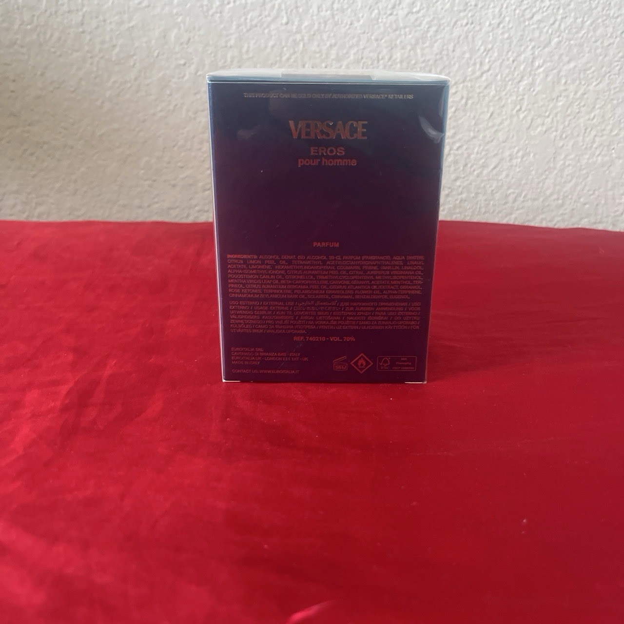 Versace Eros pour homme Parfum Spray, Regular Size 3.4 fl oz