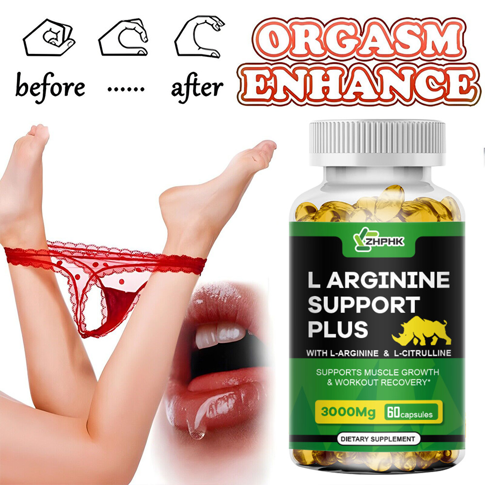 L-Arginine 120 Nitric Oxide,Testosterone Booster,Energy Support Capsules 3000 mg