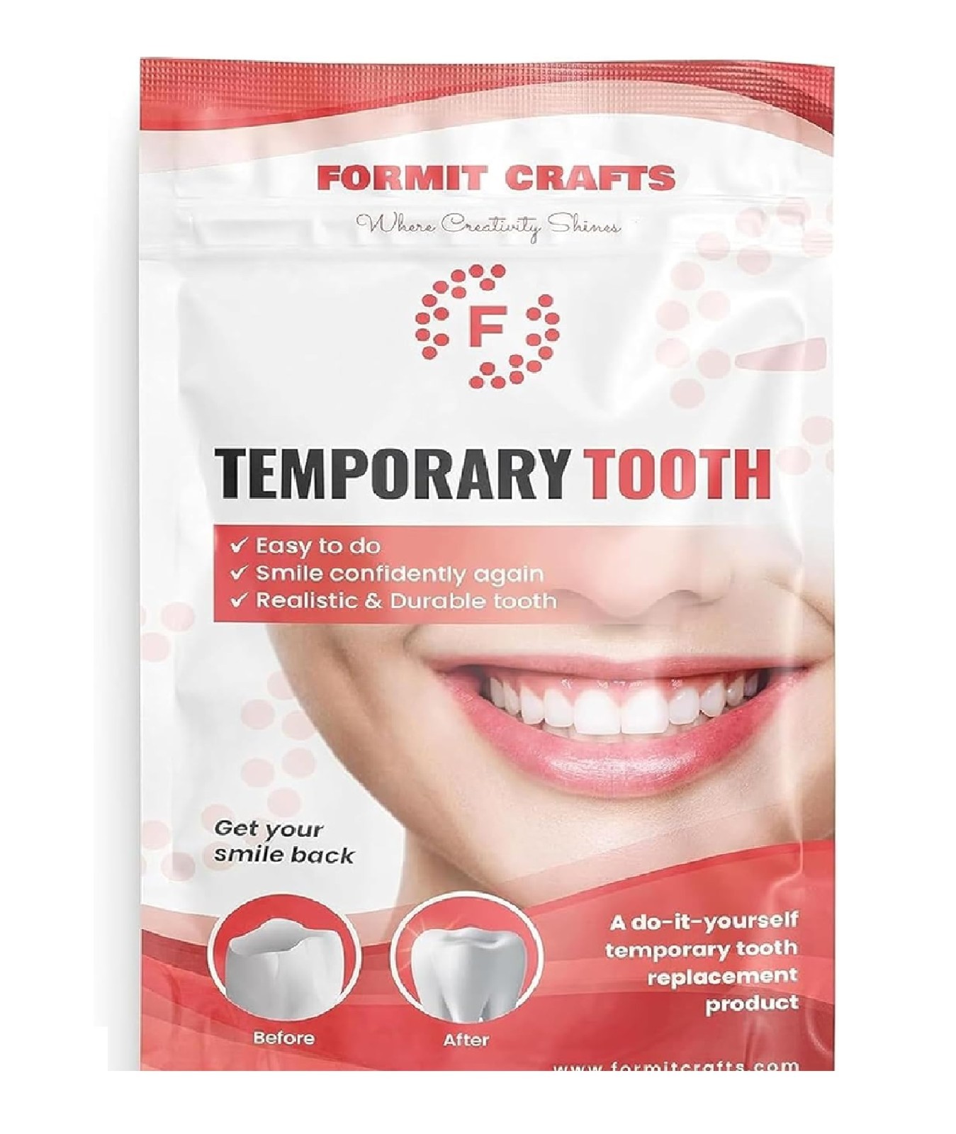 Thermoplastic Beads for Teeth Repair, DIY Tooth Filling, Moldable Thermal Beads,