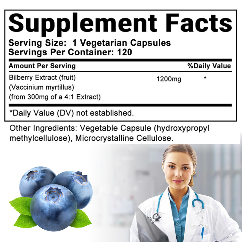 Blueberry Extract + High Strength + Efficacy + Anthocyanins + Flavonoids + No…
