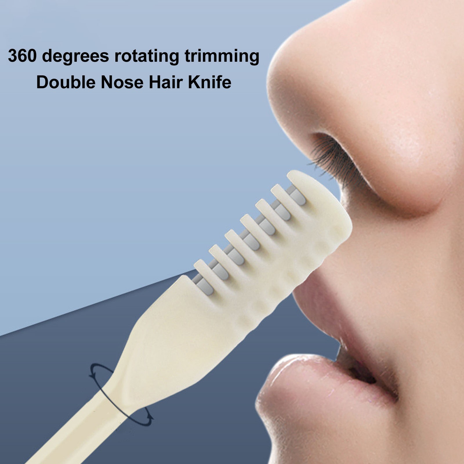 3pcs Double Nose Hair Knife Portable & Easy To Use For Grooming Easy To Use