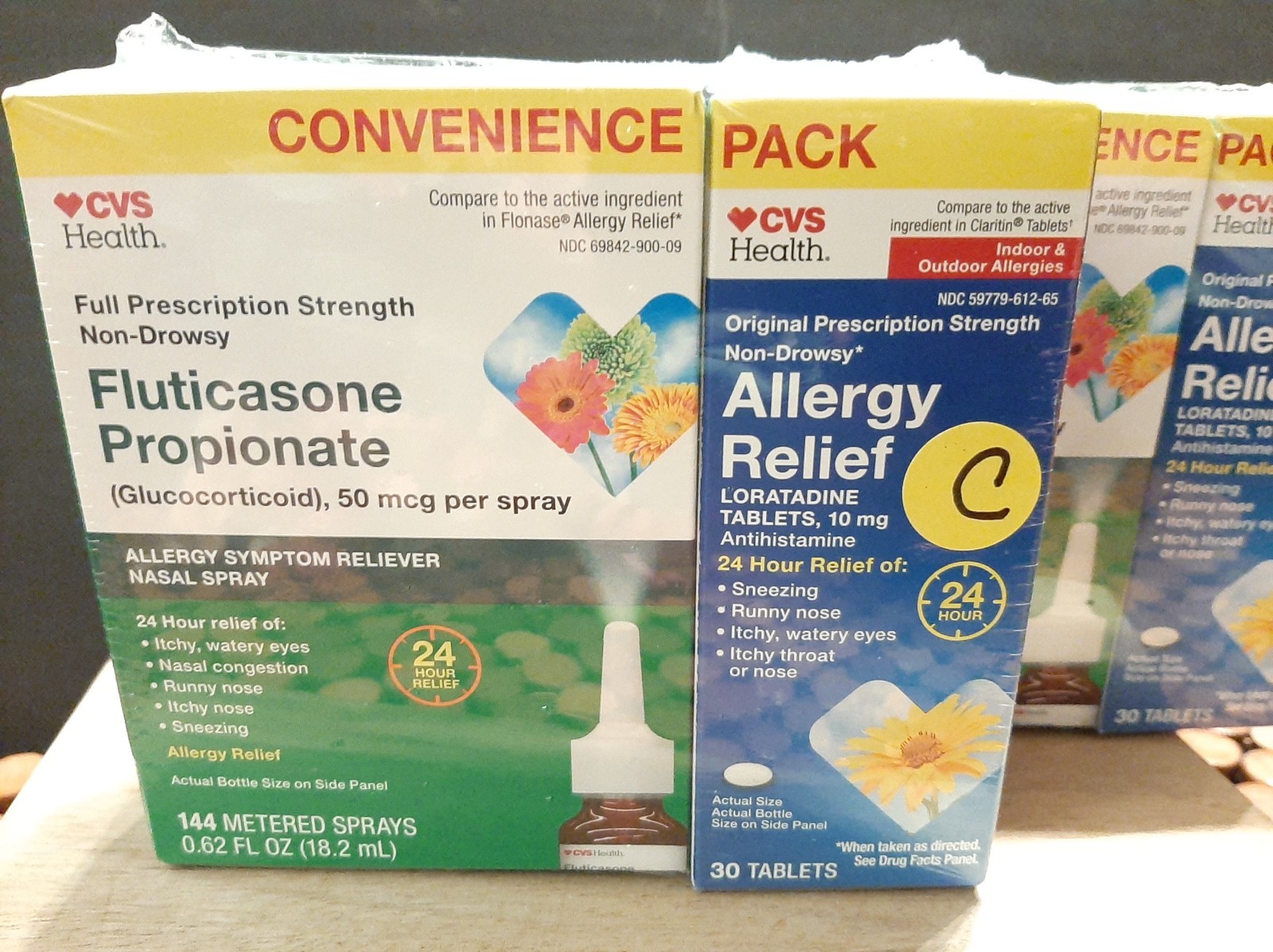 CVS Convenience Pack Fluticasone Propionate 288 Spray & 60 Loratadine Tabs 2026