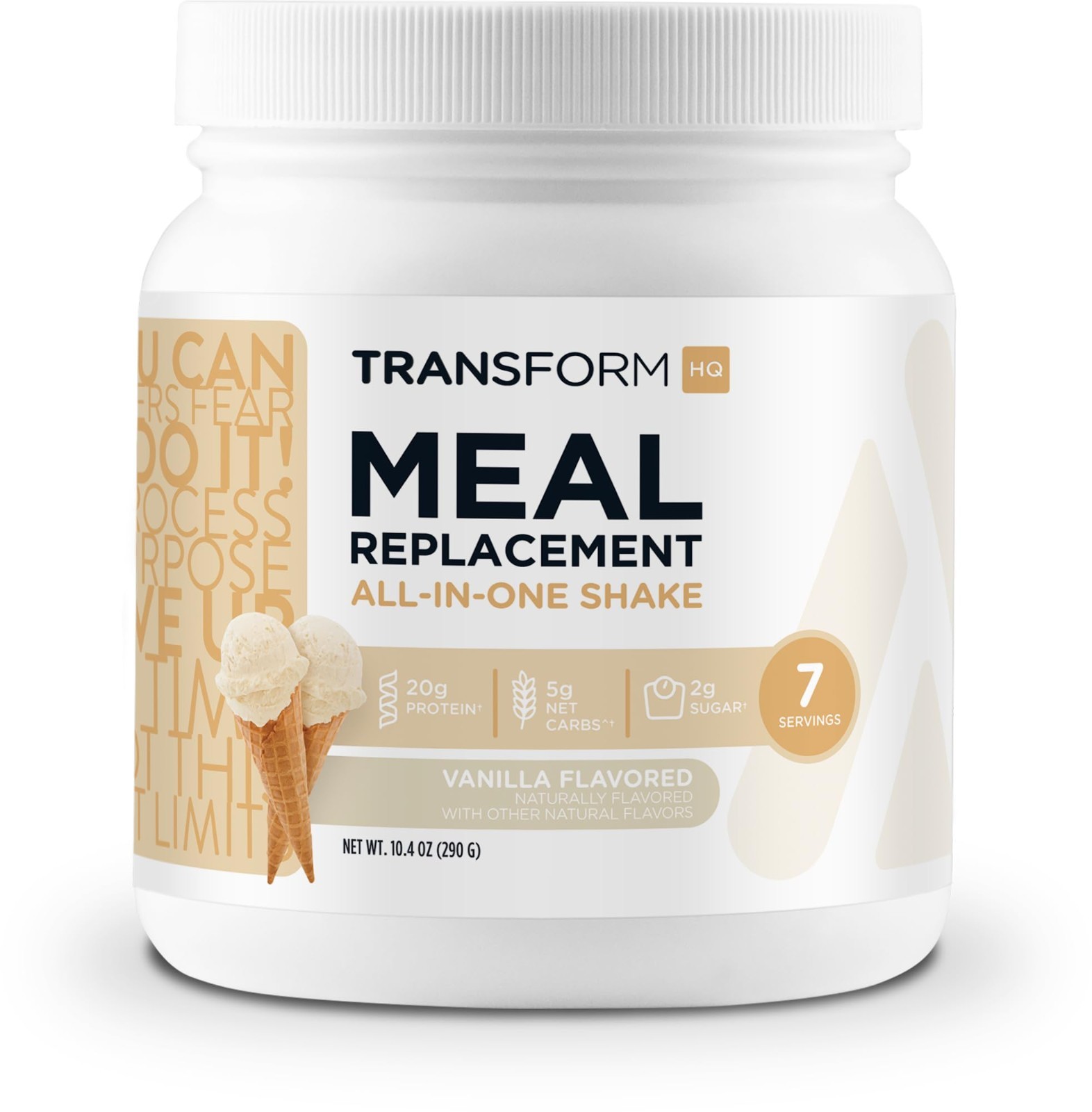 Meal Replacement Shake Powder – Vanilla Flavor, 7 Servings, Gluten-Free, GMO-Fre