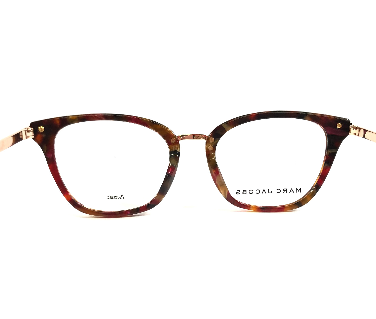 Marc Jacobs Eyeglasses Frames 397 O63 Red Havana Multicolor Cat Eye 50-19-145