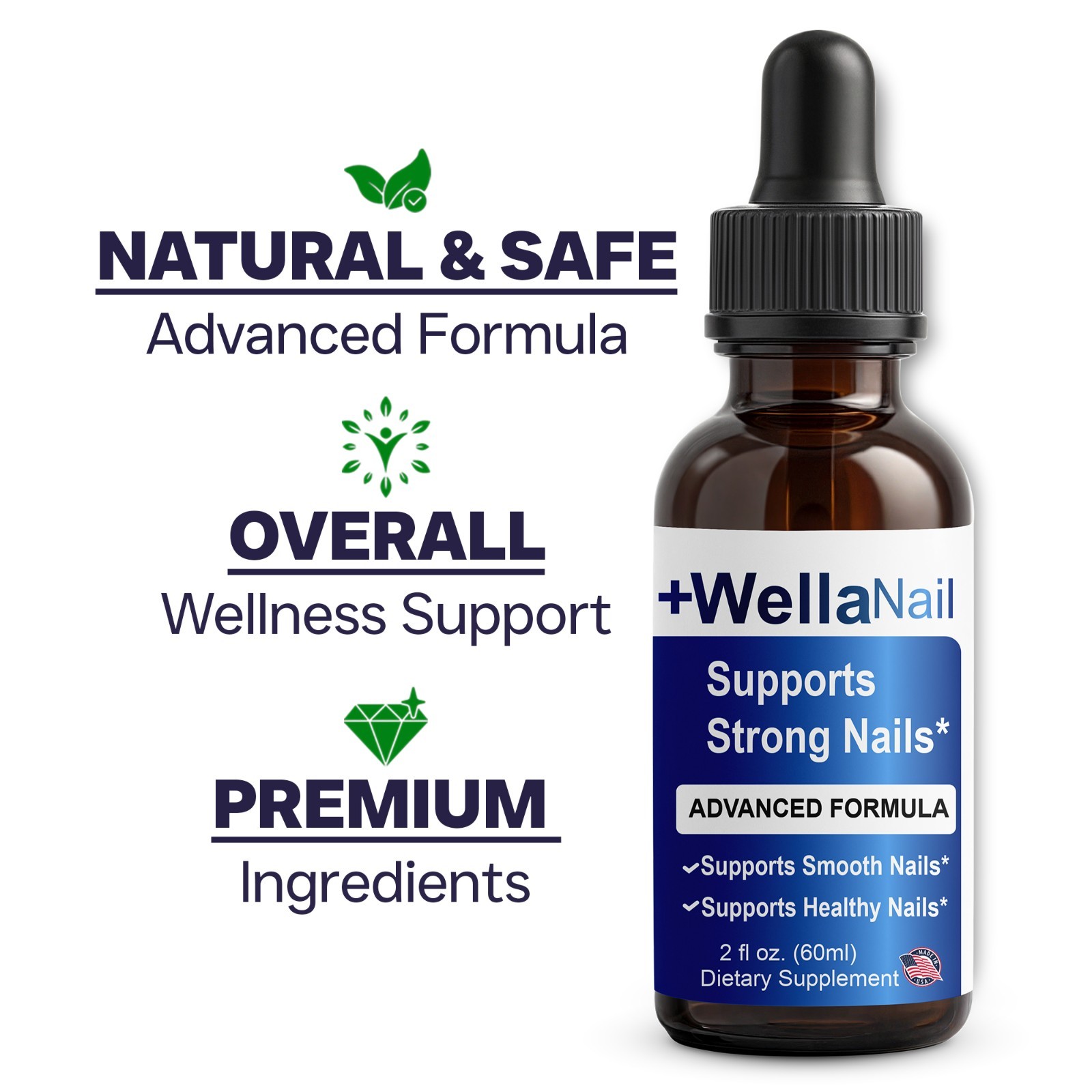 ( 2 Pack ) WellaNail Drops – Wella Nail Premium Liquid Formula for Healthy Nails
