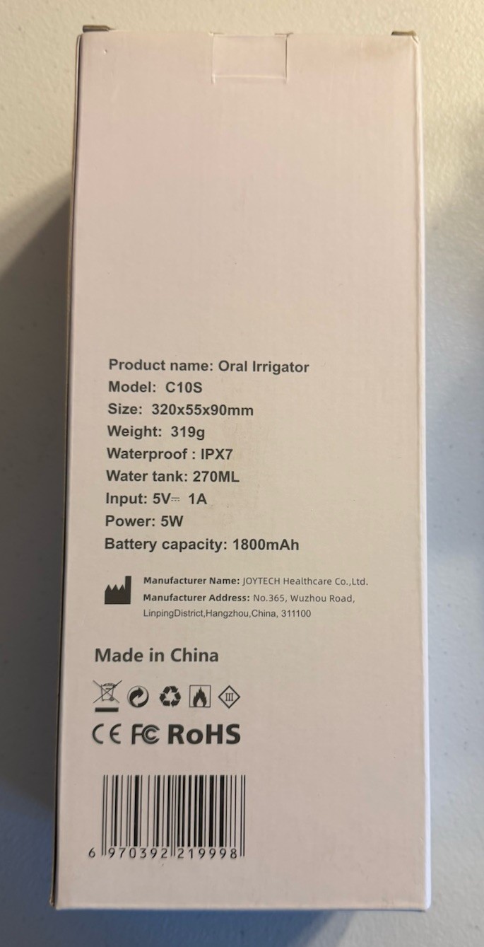 Sejoy Portable Oral Irrigator