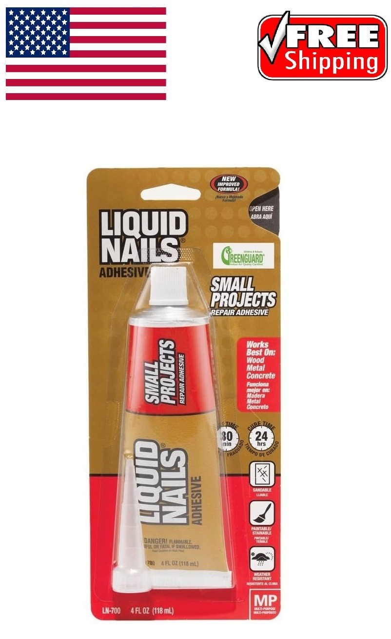 Liquid Nails LN-700 4-Ounce Small Projects and Repairs Adhesive (Single Unit)