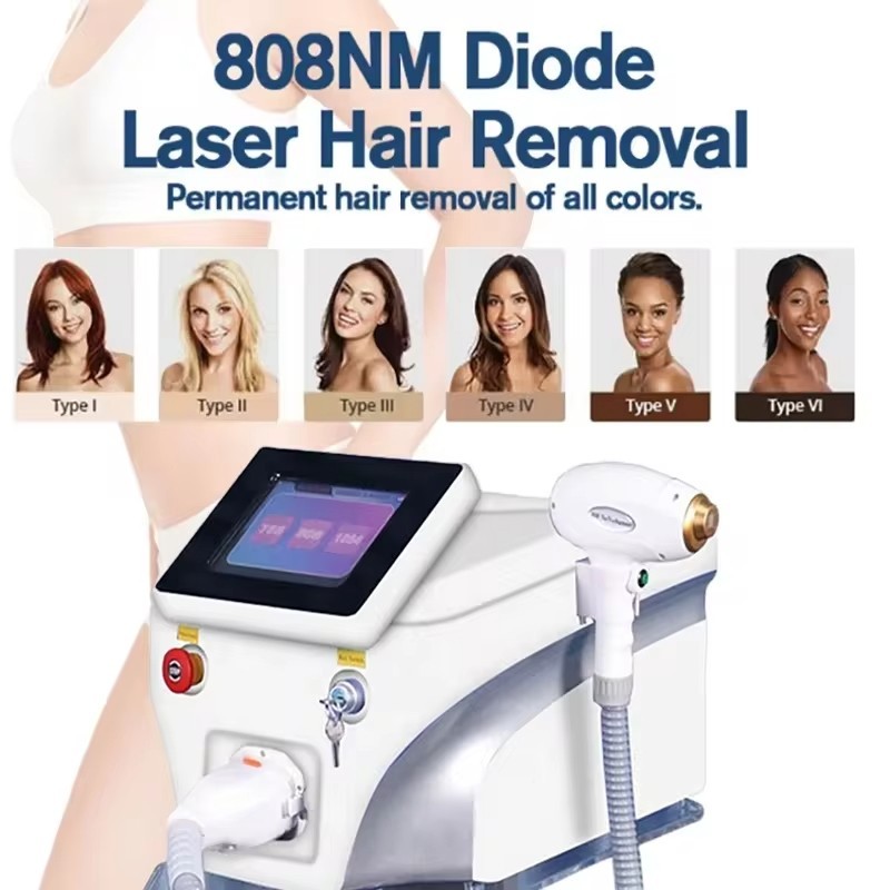 Ice Titanium Permanent Painless Diode Laer Hair Removal Machine Home Salon Use