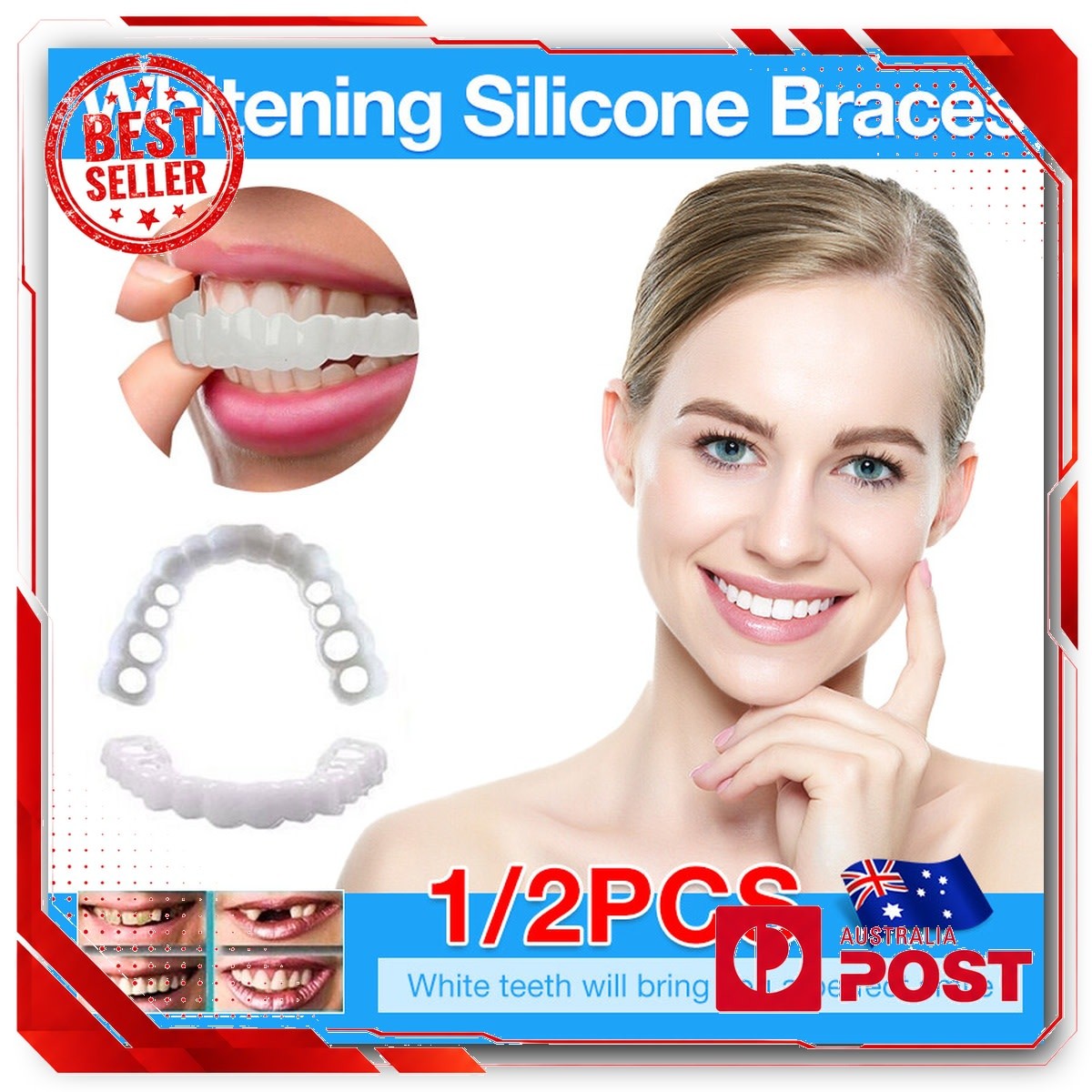 Snap On Dental Veneers Fake Teeth for a Confident Smile – Easy Fit