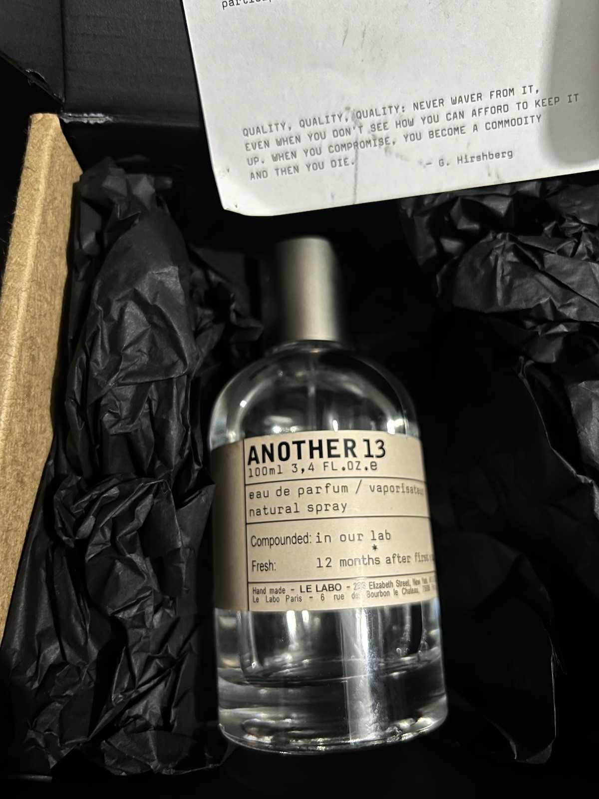 Le Labo ANOTHER 13 Eau de Parfum Spray Regular Size 3.4 fl oz (100 ml)