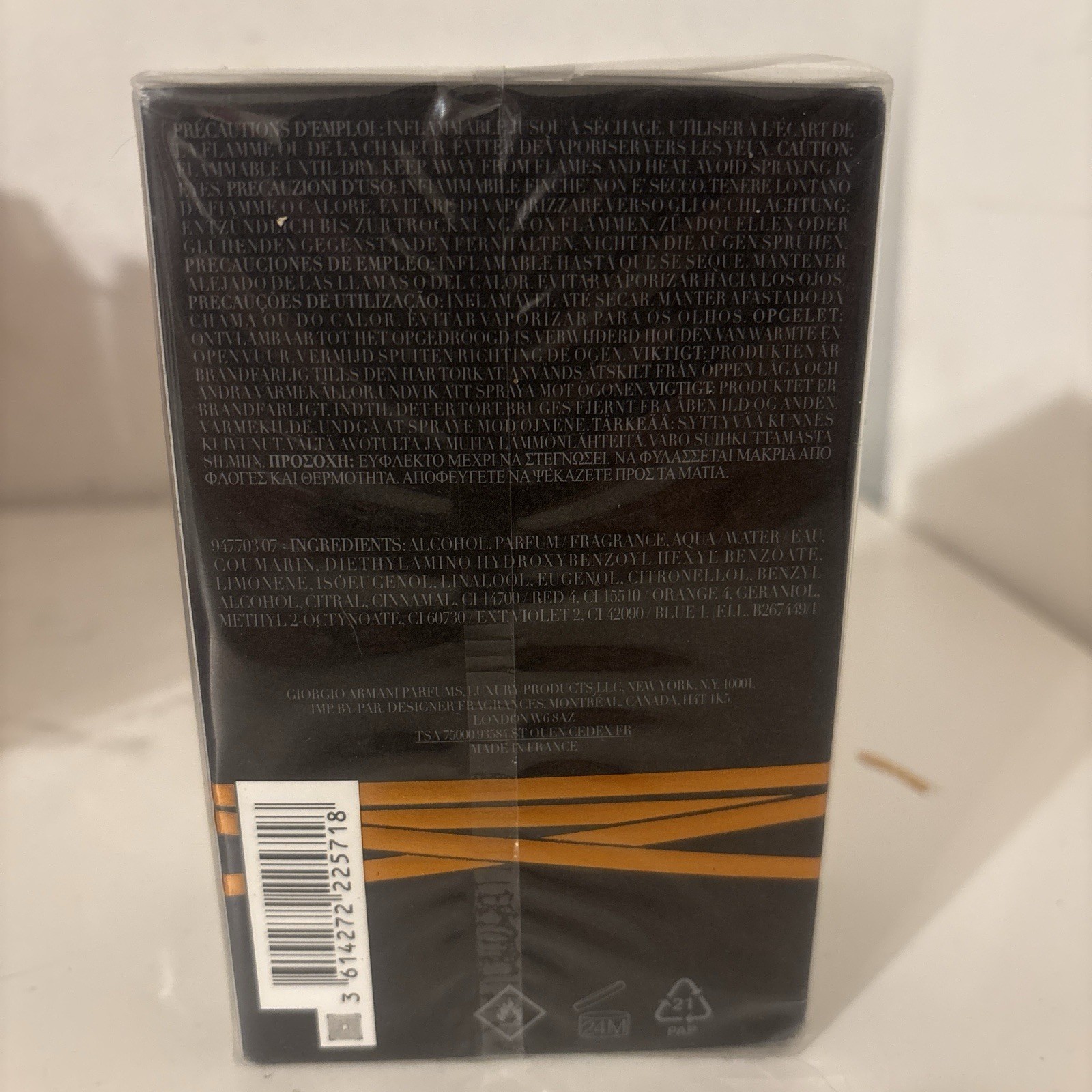 Emporio Armani Stronger With You Intensely 3.3oz EDP Spray for Men in Sealed Box