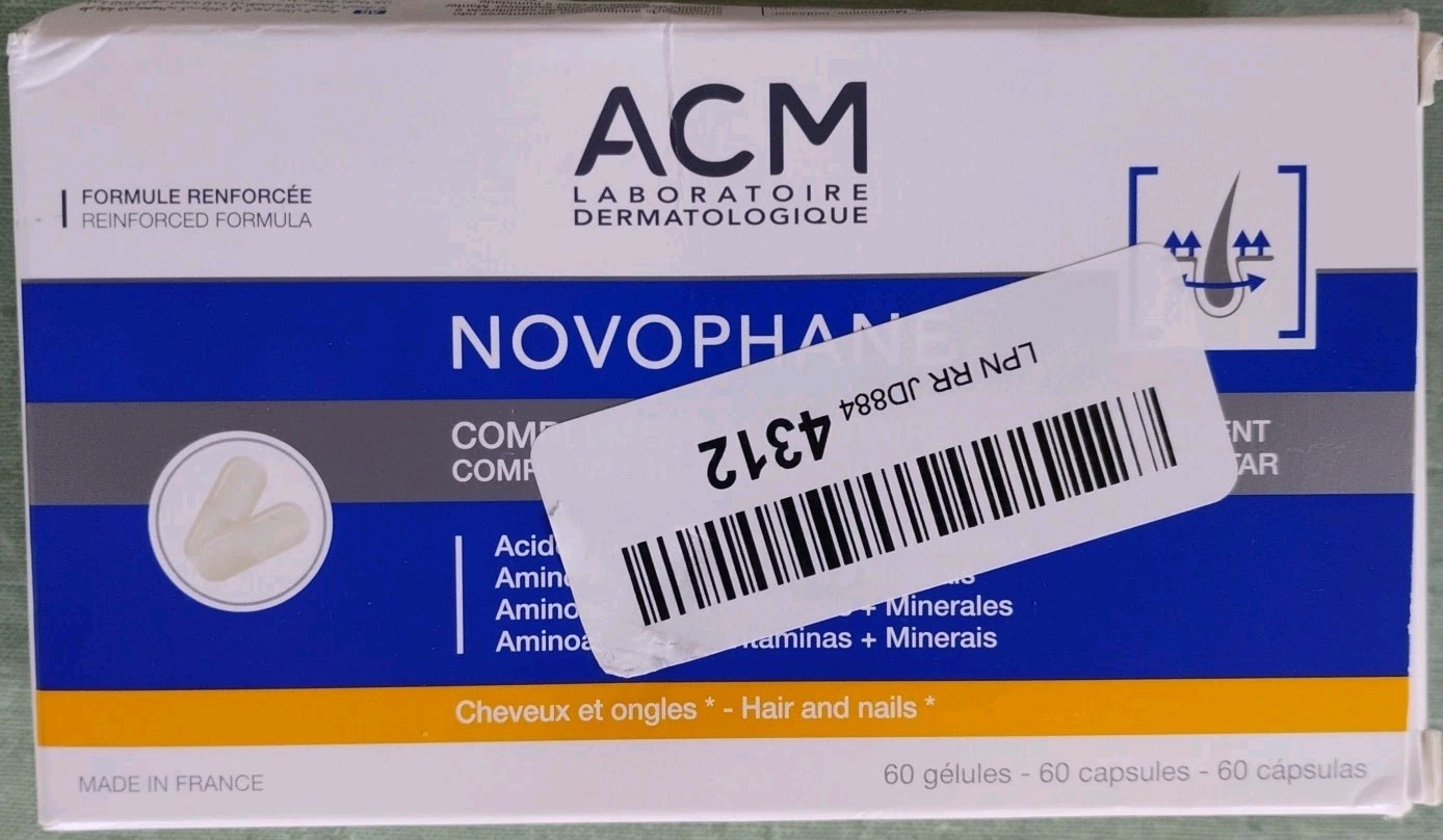 ACM Novophane for Strong Hair and Nails 60 Capsules Exp 03/2027