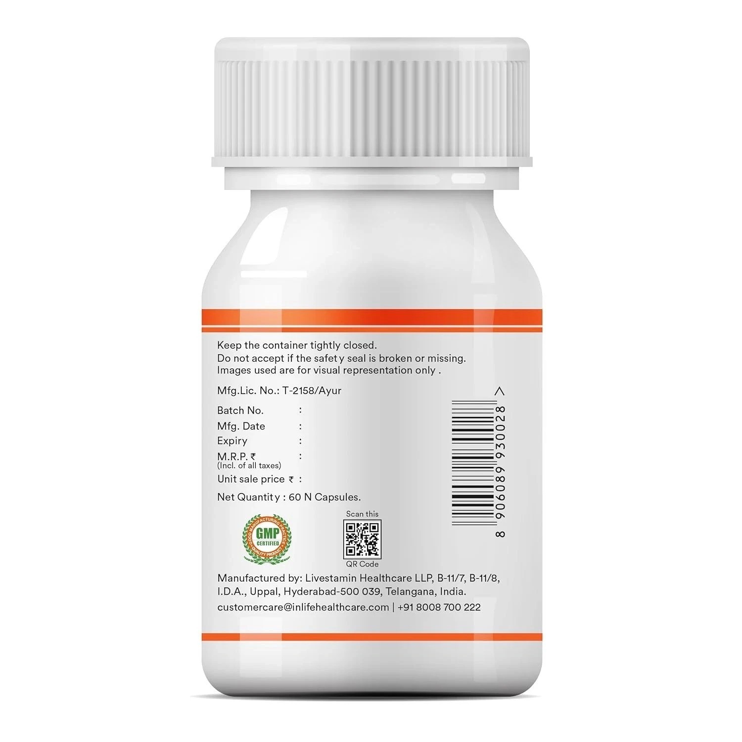 INLIFE Tribulus Terrestris | Gokshura with Saponins 40% 1000mg per serving 60N