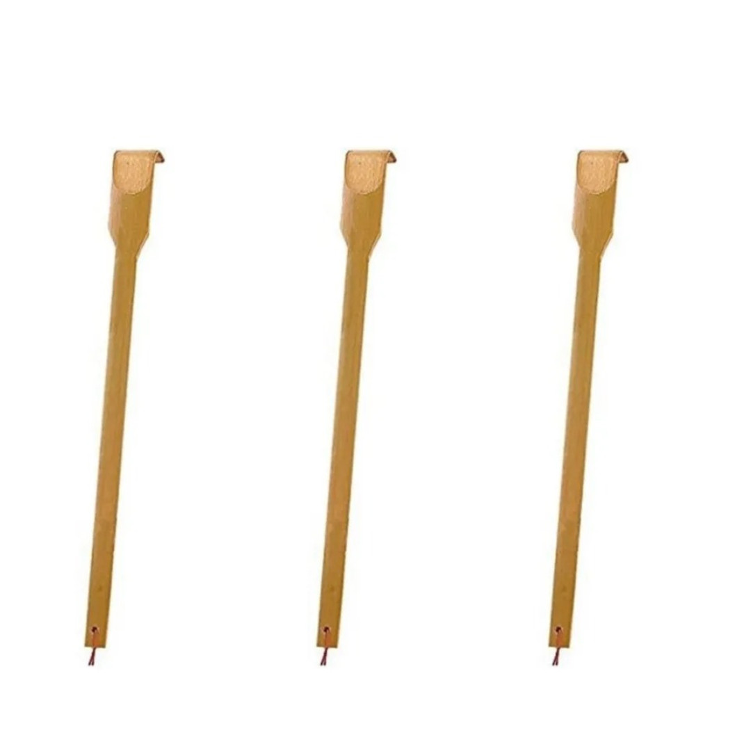 3Pack Natural Bamboo Back Scratcher Long Reach Pick Itch Relief Tool Portable US