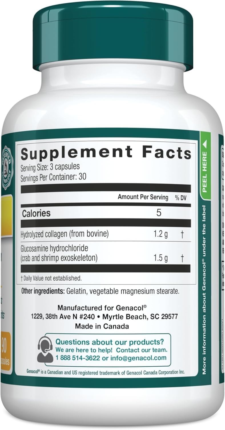 Genacol Plus Glucosamine & Collagen Joint Health Supplement 90 Capsules