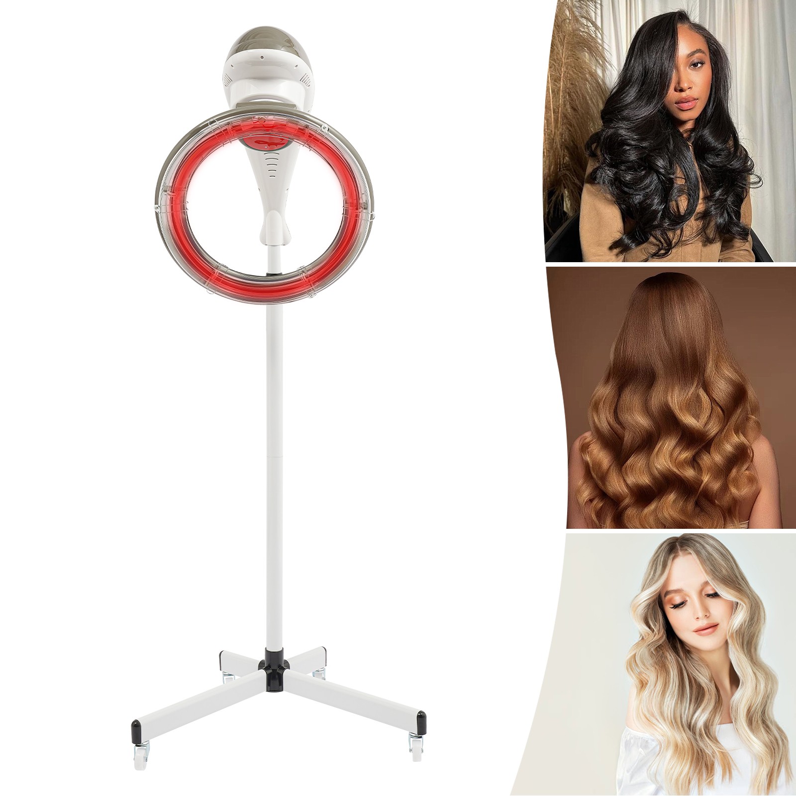 High-power 360??Stand-up Salon Hair Dryer Infrared Color Processor Hair Perming