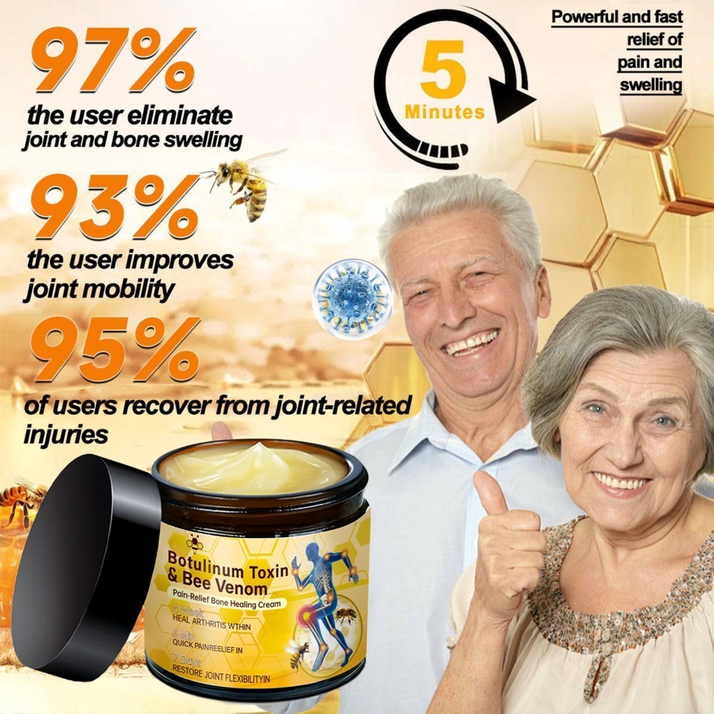 Bee-Venom Pain-Cream for Joint-Bone Healing-Arthritis Pain Relief Care Cream USA