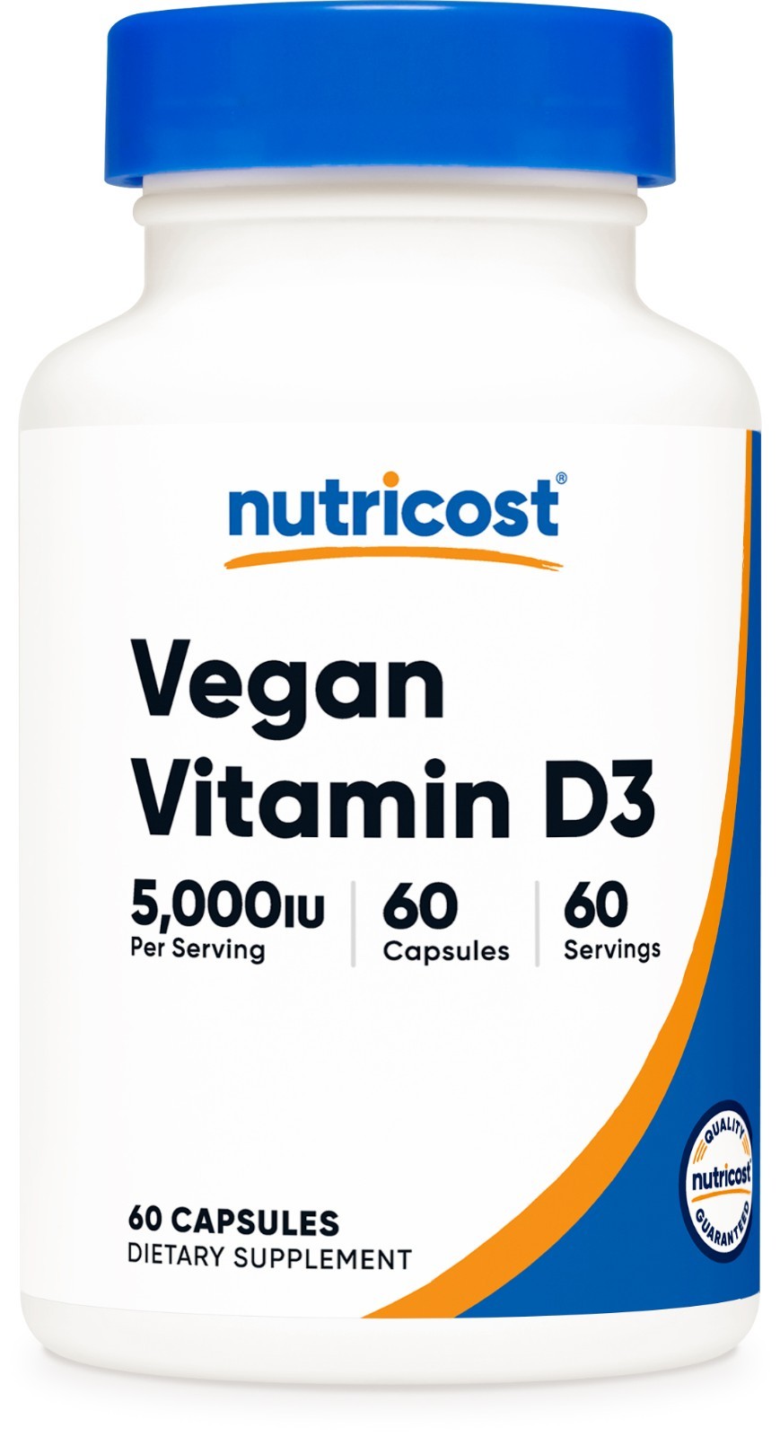Nutricost Vegan Vitamin D3 (5,000 IU) 60 Capsules – Vegan Vitamin D Supplement