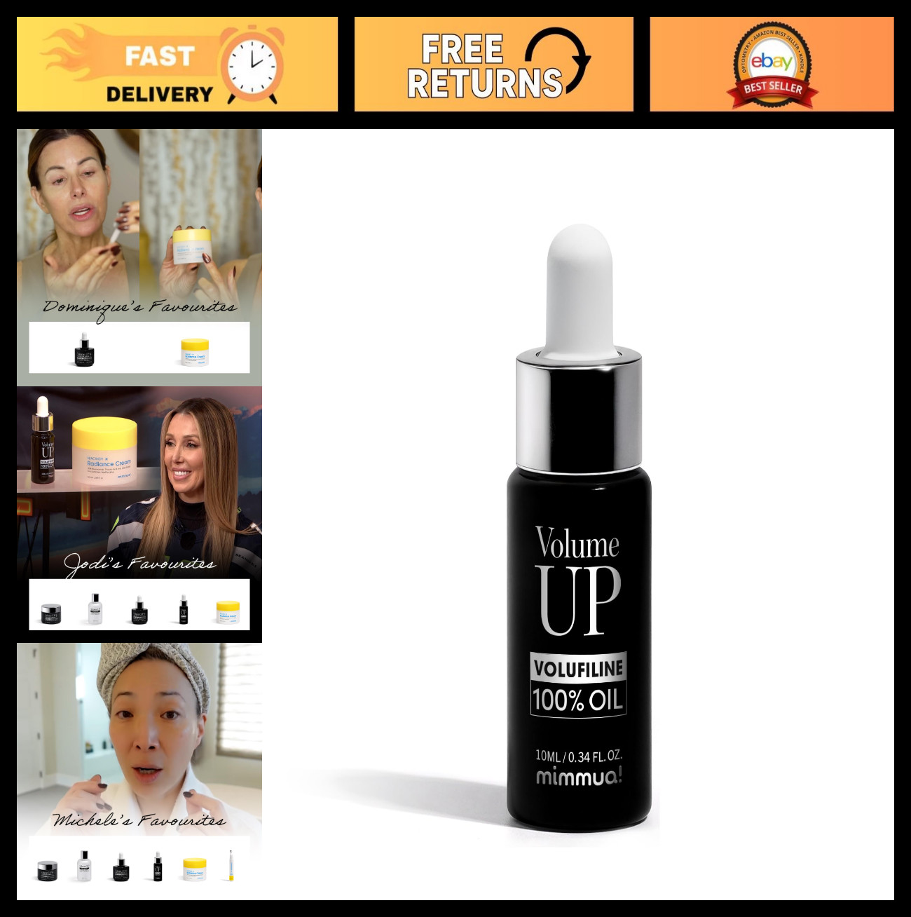 Volufiline Oil for Skin Volume – Plump & Firm with Anti-Aging Topical Filler