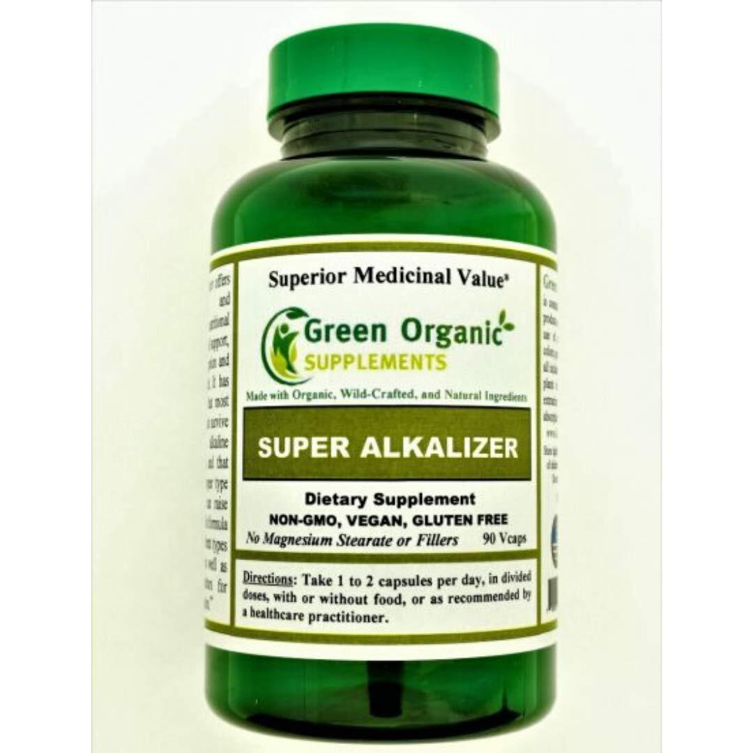 Green Organic Supplements’ Super Alkalizer, PH Control, Non-GMO & Gluten Free