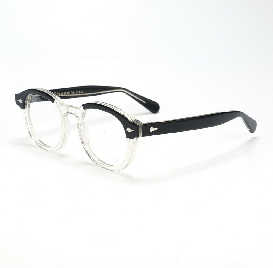 Johnny Depp 49mm Acetate Eyeglass Frames Large size Spectacles Brand Glasses
