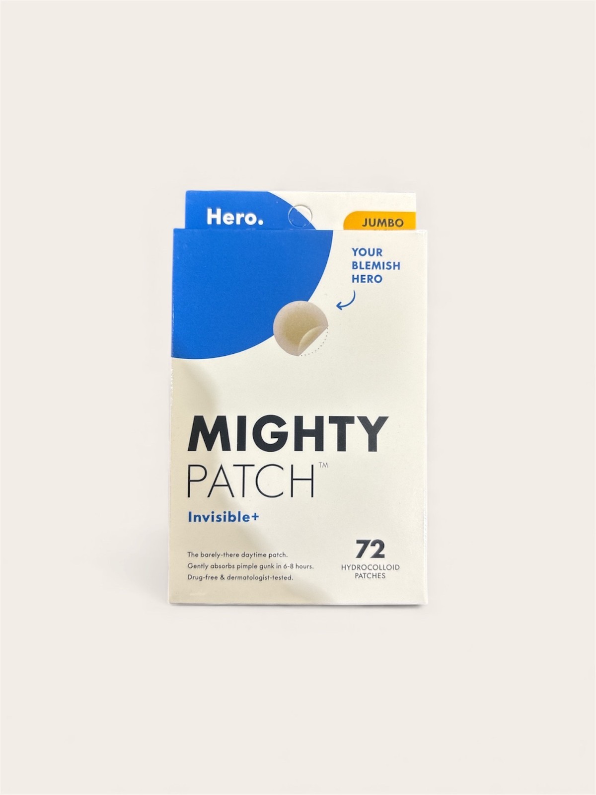 Hero Cosmetics Mighty Patch Invisible+ – 72ct Hydrocolloid Acne Pimple Patches