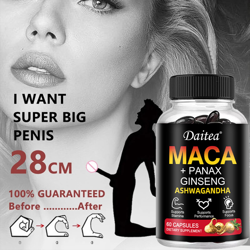 Organic Maca Root Capsules |60 Capsules | Peruvian Maca Extract for Men & Women
