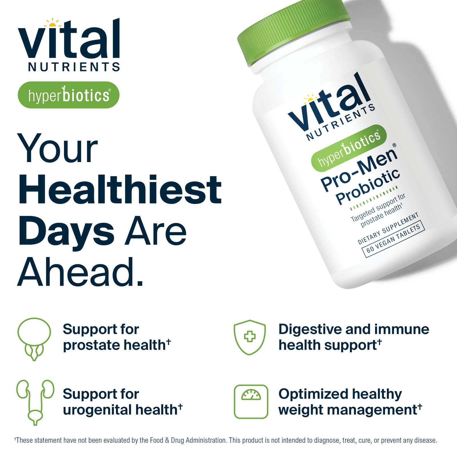 Hyperbiotics Vital Nutrients Pro Men Probiotics | Vegan Advanced Probiotics f…