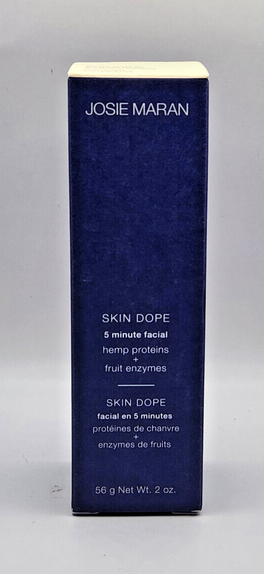 Josie Maran SKIN DOPE 5 Minute Facial UNSCENTED Protein + Fruit Enzymes 2oz
