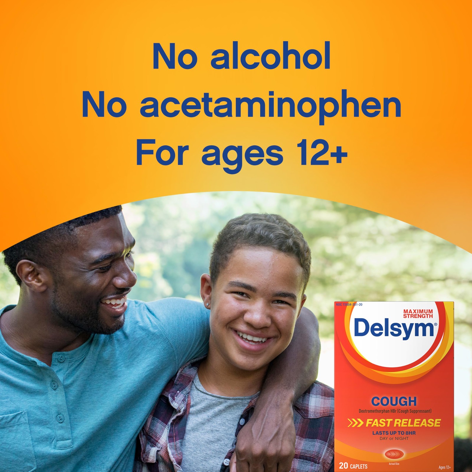 Delsym Maximum Strength Cough Suppressant, OvertheCounter Medication for Coug…