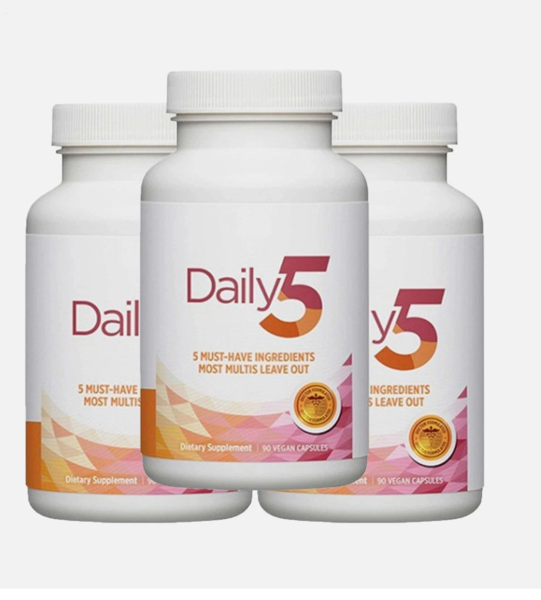 Doctors’ Preferred Daily5 90 Vegan Capsules Dietary Supplement 3PACK