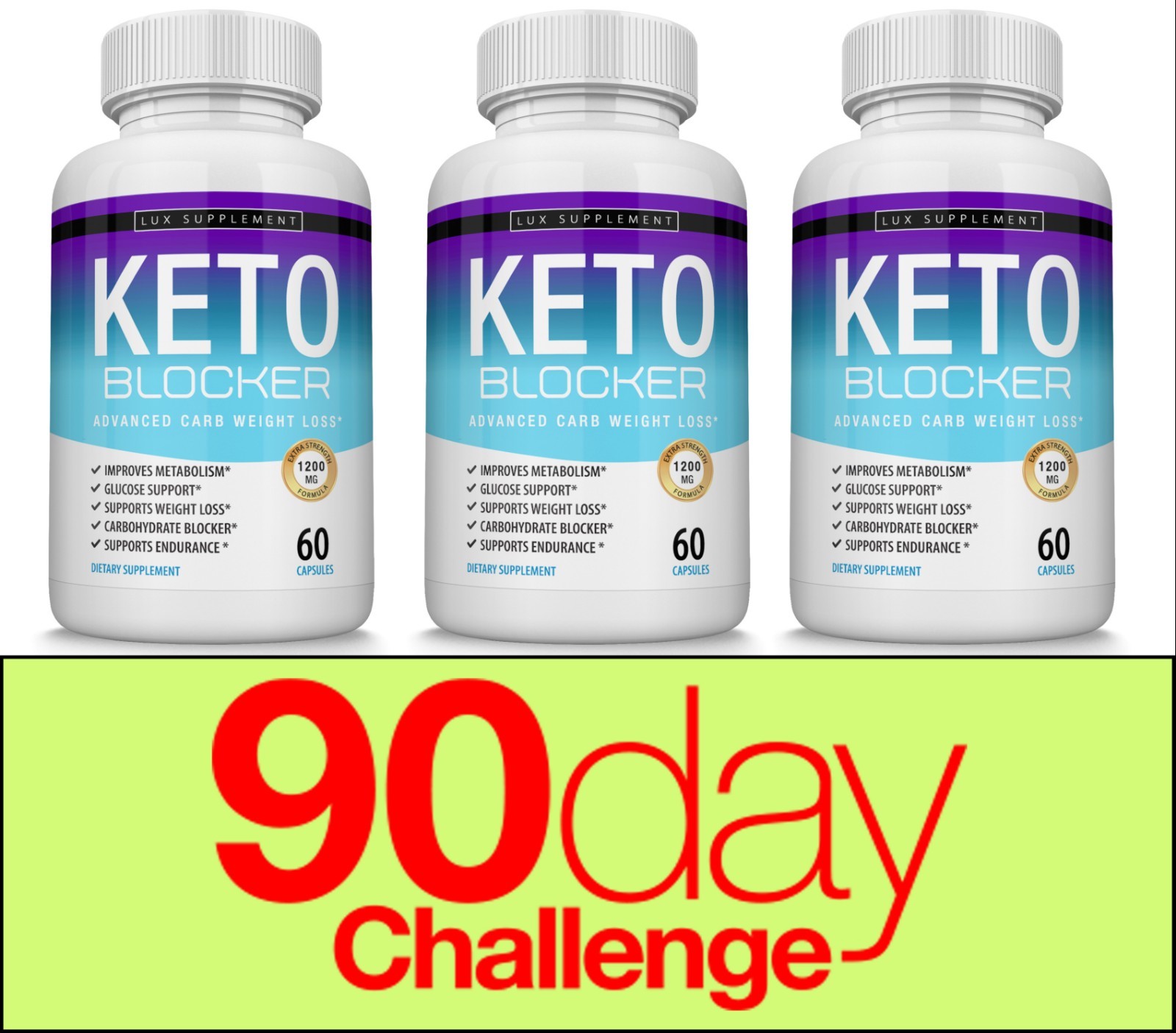 Keto Blocker Diet Pill 1800 MG Weight Loss Ketogenic Fat Burner & Carb Blocker