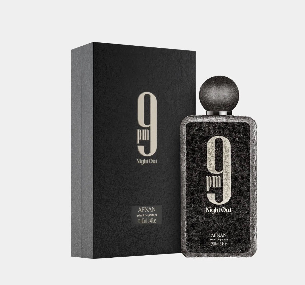 Afnan 9 PM Night Out 3.4 FL OZ / 100 ML Extrait de Parfum Spray (New & Sealed)