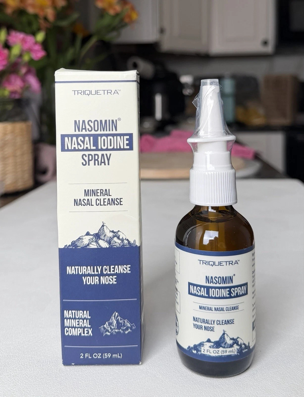 Nasomin Nasal Iodine Antiseptic Spray Mineral Nasal Cleanse Free Shipping！
