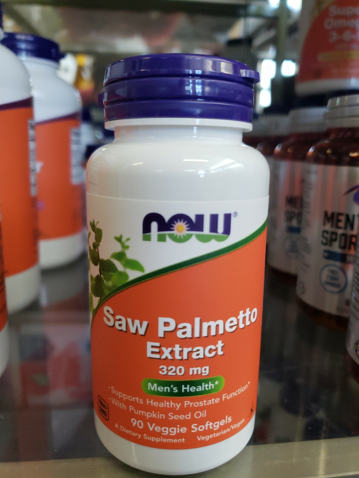 NOW Foods Saw Palmetto Extract 320 mg Veggie Softgels – 90 Count EXP 07/2025