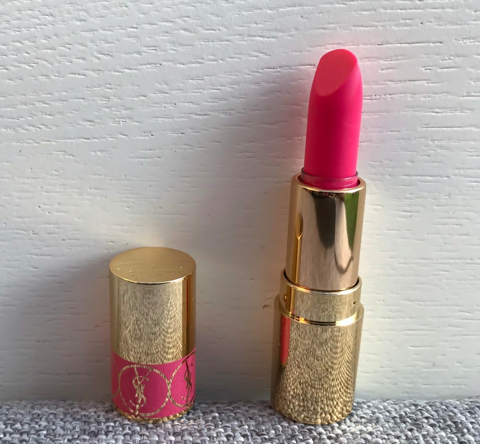 YSL Rouge Volupte Shine Oil-In-Stick miniature Lipstick, #49 Rose Saint Germain