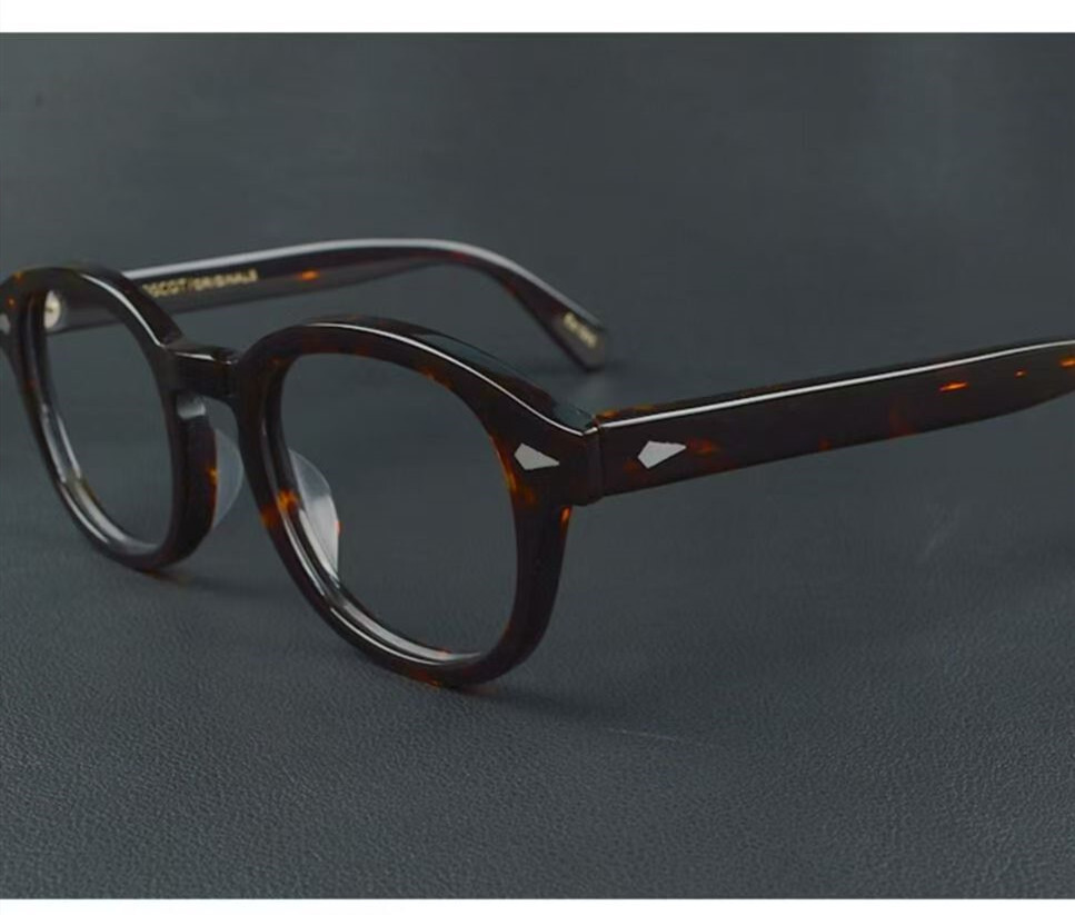 Johnny Depp 49mm Acetate Eyeglass Frames Large size Spectacles Brand Glasses