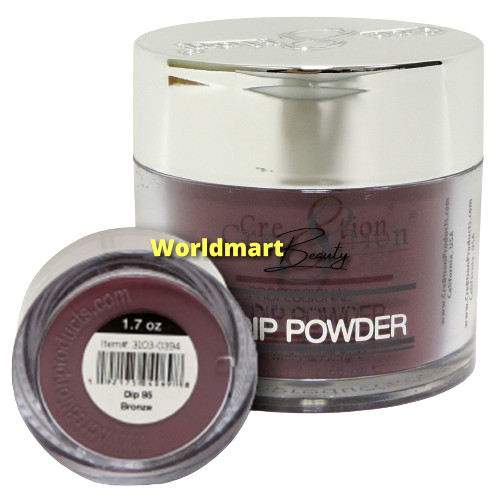 Cre8tion Dip Powder Polish Acrylic Powder 1.7oz-56.7g Dip 95- Bronze Sugar
