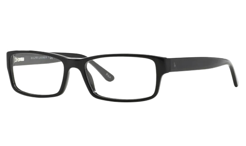 POLO RALPH LAUREN 2065 5001 BLACK/SPRING HINGE TEMPLE AUTHENTIC EYEGLASSES 58-17