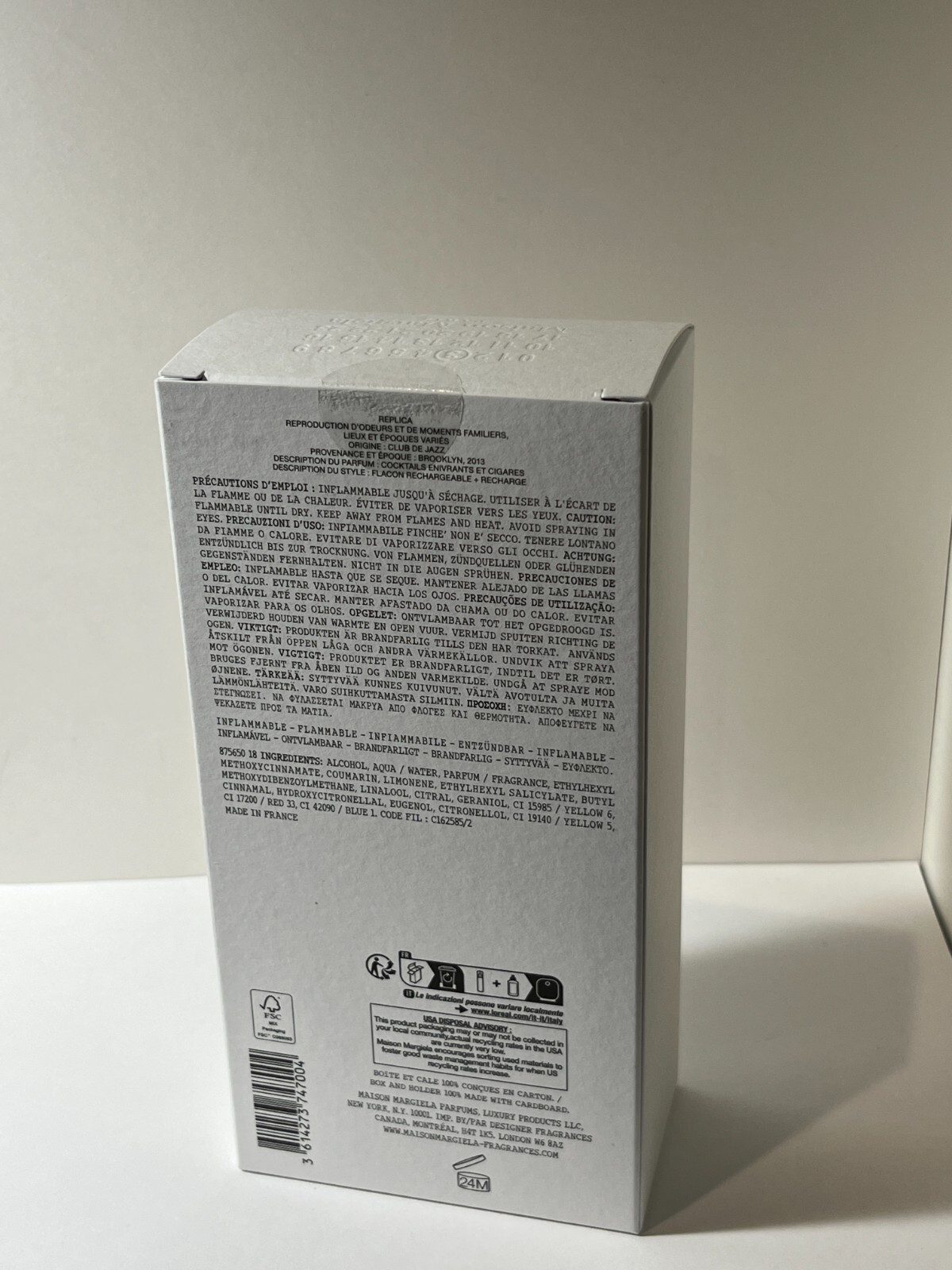 Maison Margiela Replica Jazz Club Perfume Set Spray 1oz and Refill 3.4oz NEW