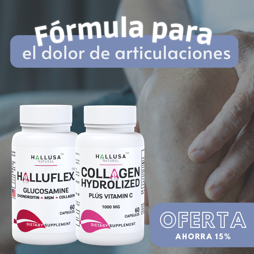 GLUCOSAMINA Y COLÁGENO – Fórmula para el dolor en las articulaciones – 120 Cap