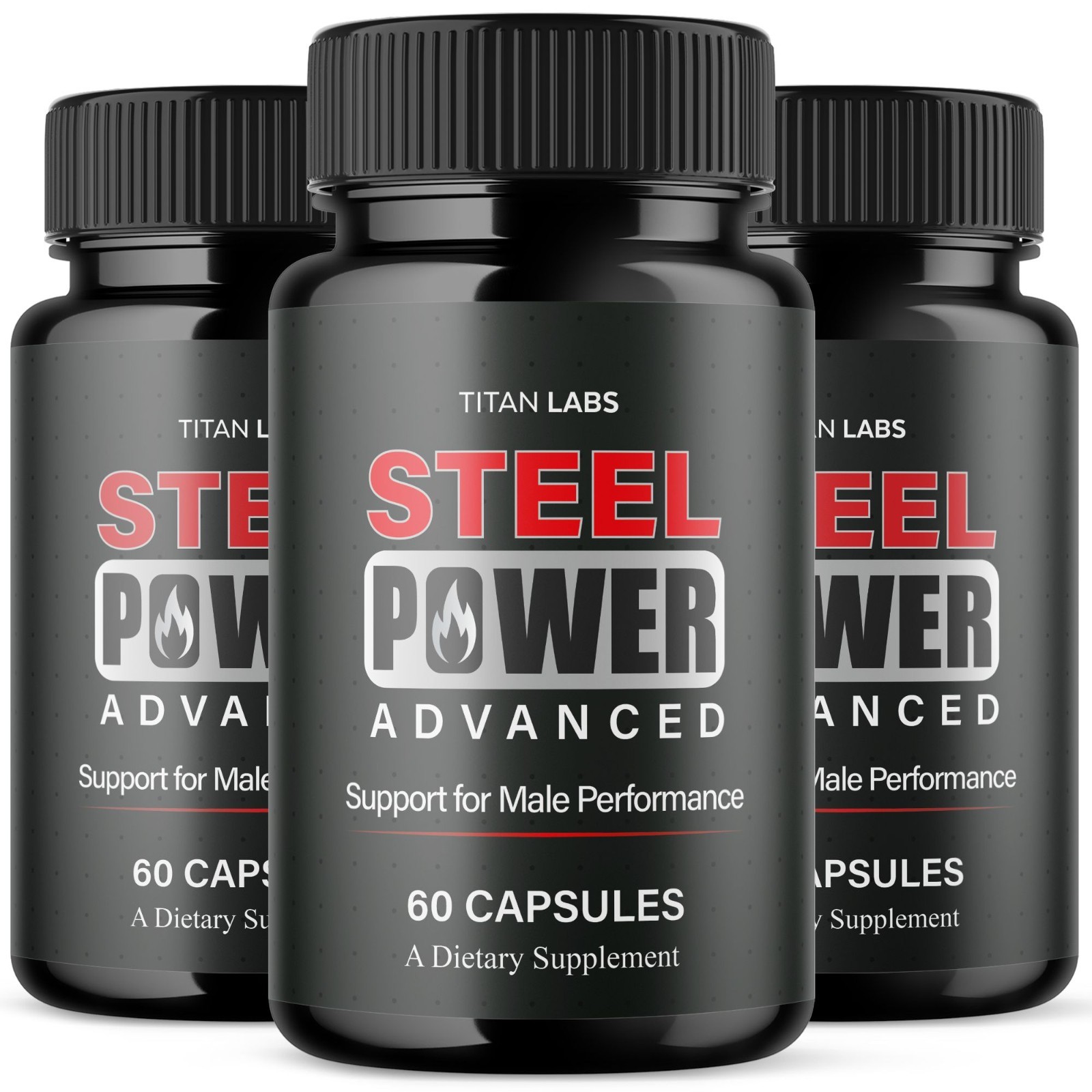 (3 Pack) Steel Power Advanced Male Health Support Supplement SteelPower 180 Caps