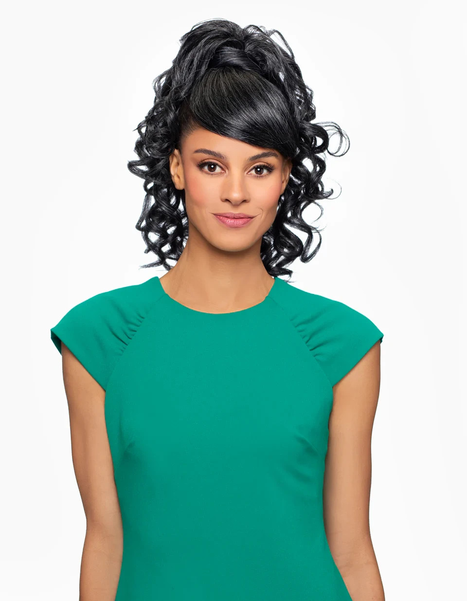Foxy Silver DUET 11, Bang and Ponytail Hair